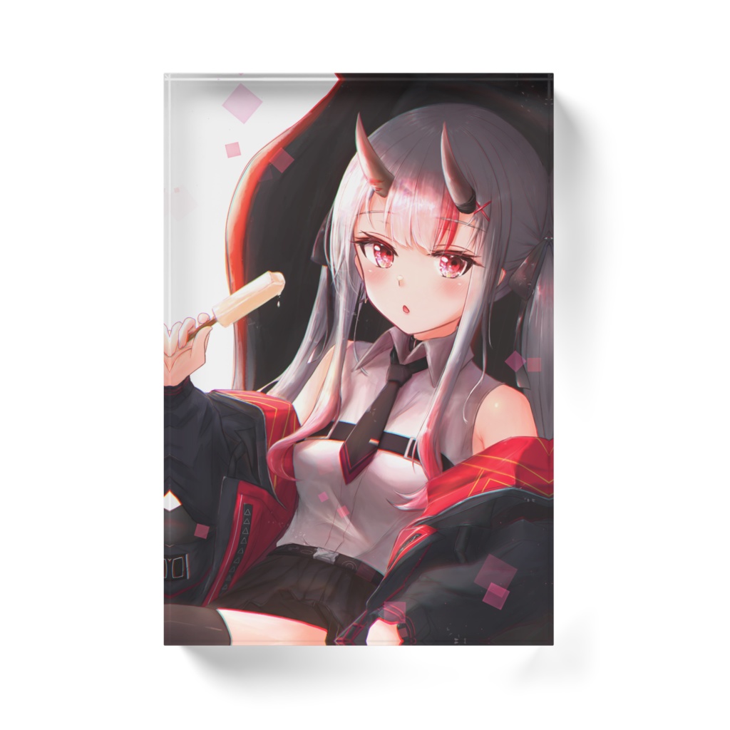 【非公式】百鬼あやめ(カジュアル衣装)アクリルブロック