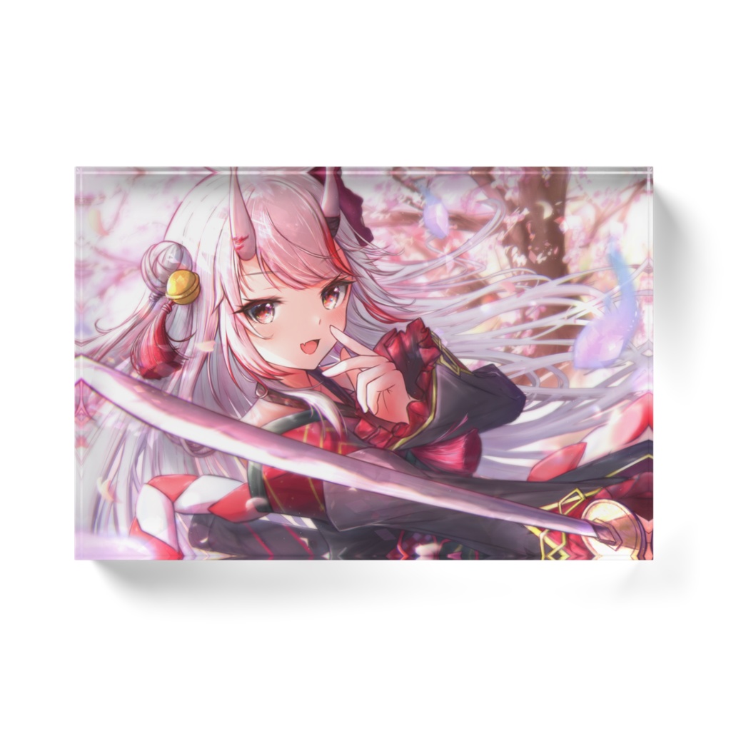 【非公式】百鬼あやめ ver.桜吹雪 アクリルブロック