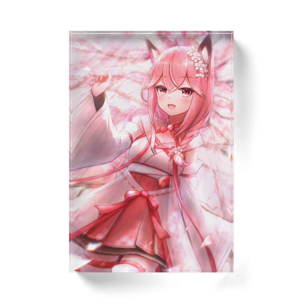 【公式】桜花やよい キービジュアル アクリルブロック