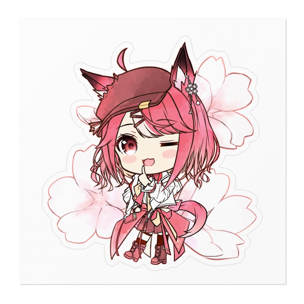 桜花やよい 3周年記念ステッカー