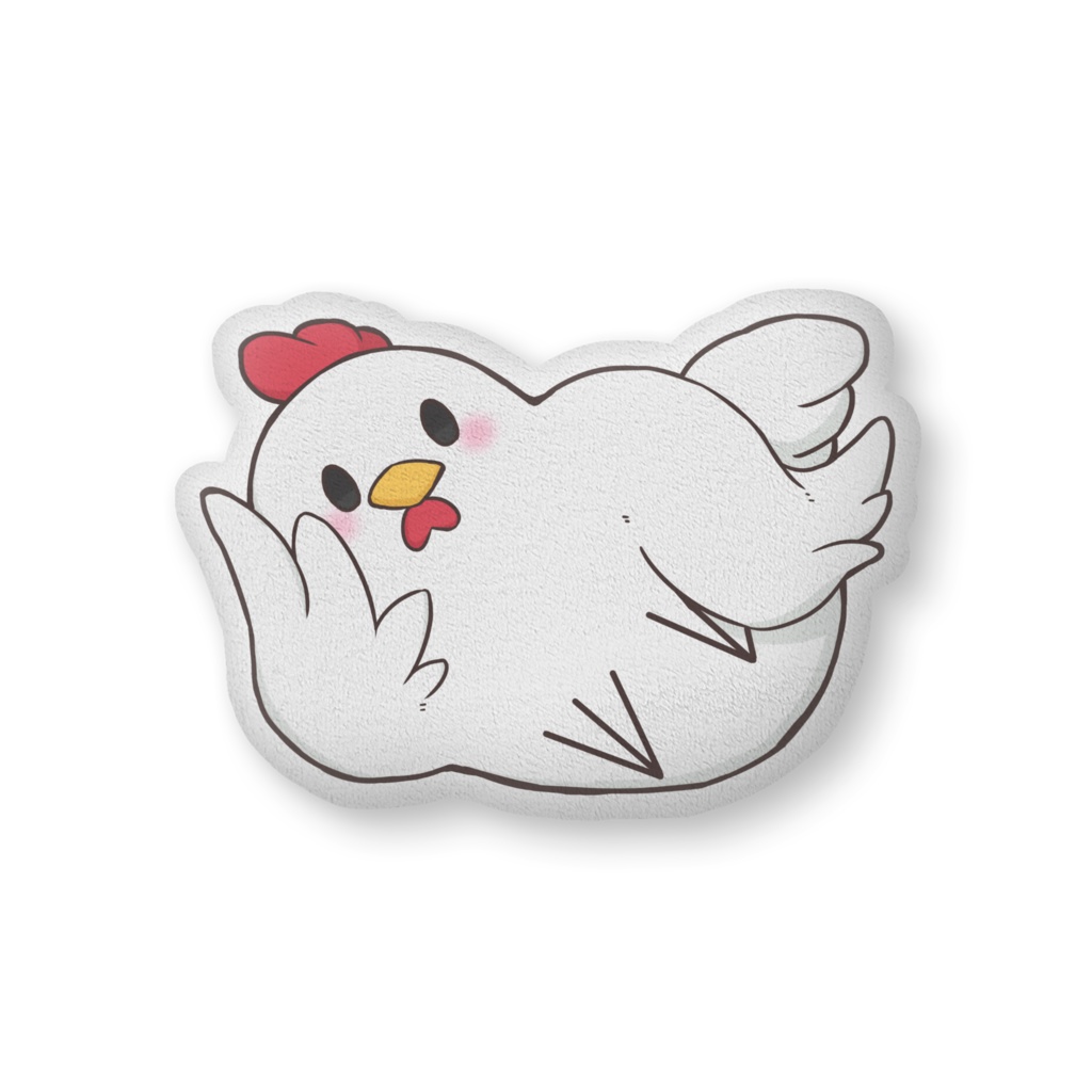 【風見鶏かな】くそでかにわとりさんクッション～おまいら羽毛で抱いてやるよ～