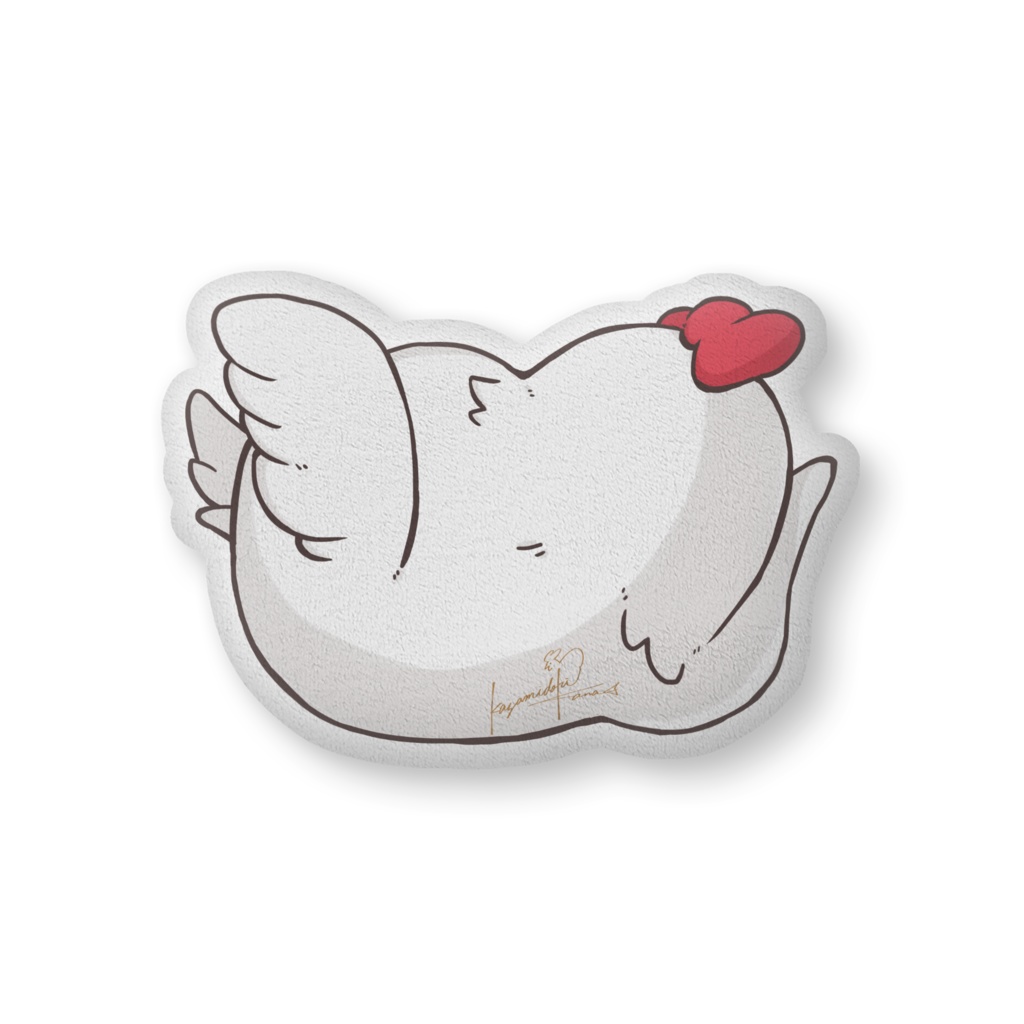 【風見鶏かな】くそでかにわとりさんクッション~おまいら羽毛で抱いてやるよ~
