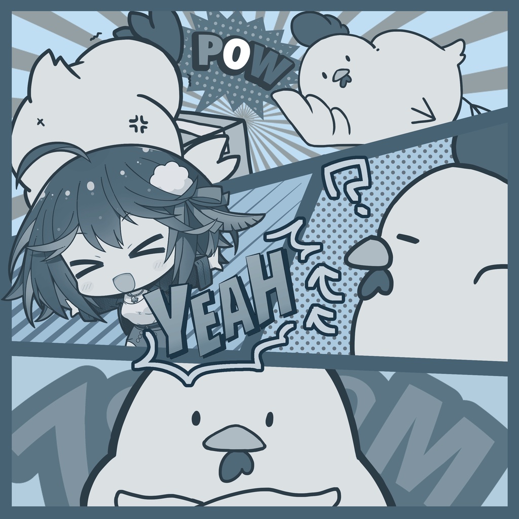 【風見鶏かな活動1周年】どぅー ゆー はぶ ざ たいむ?アクリル時計