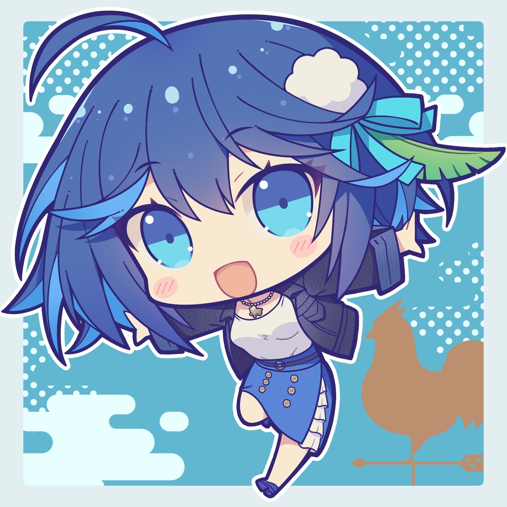 【風見鶏かな活動1周年】アクリルキーホルダー【受付終了】