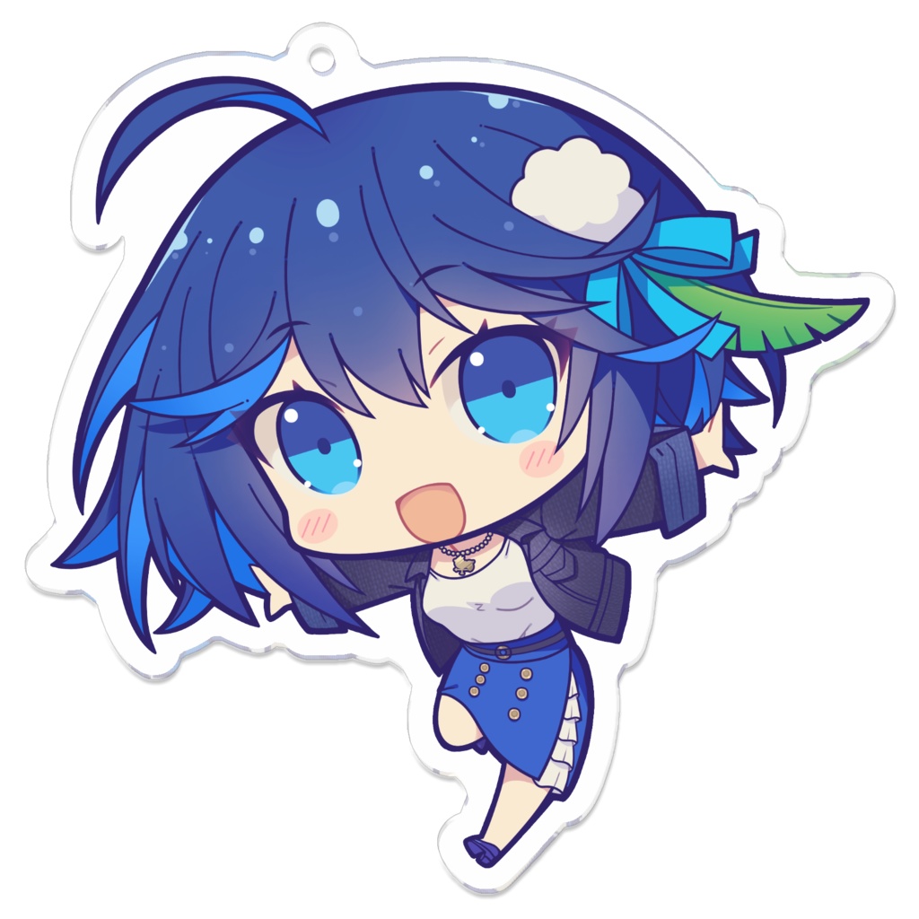 【風見鶏かな活動1周年】アクリルキーホルダー 片面印刷