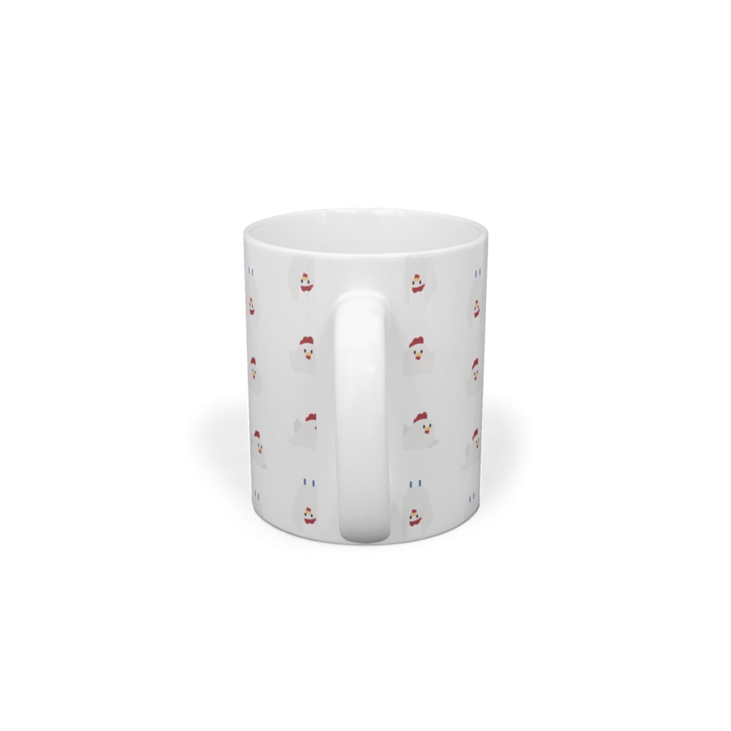 【風見鶏かな活動2周年】一服してもろて くそでかにわとりさんマグカップ 2種