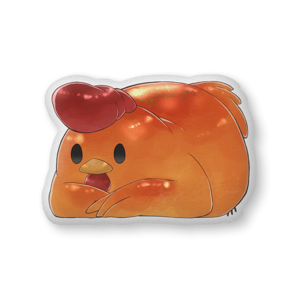 くそでかにわとりさんクッション ローストチキンのすがた&ガングロのすがた