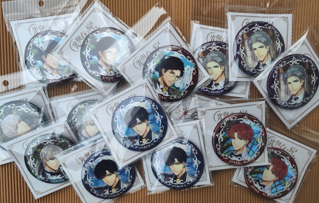 光と夜の恋 繁花與序章丸いバッジ公式正規品 LightandNight光与夜之恋 光與夜之戀 빛과밤의사랑