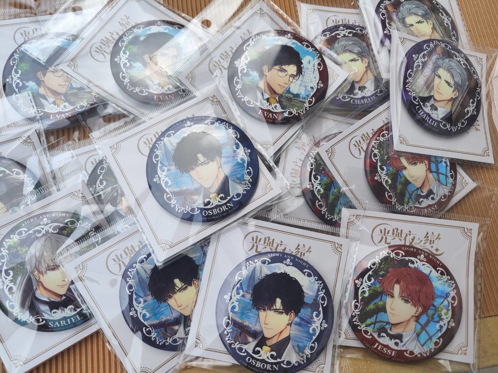 光と夜の恋 繁花與序章丸いバッジ公式正規品 LightandNight光与夜之恋 光與夜之戀 빛과밤의사랑