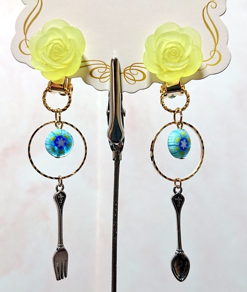 精霊のための砂糖菓子(イヤリング)(一点物)