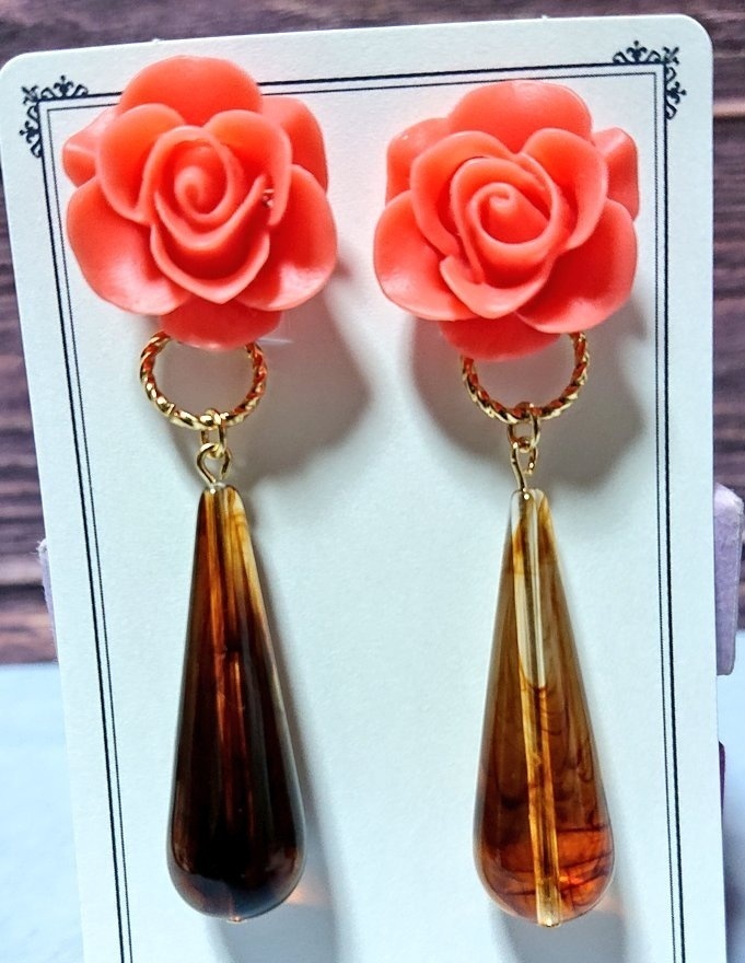 フランボワーズショコラ(イヤリング)