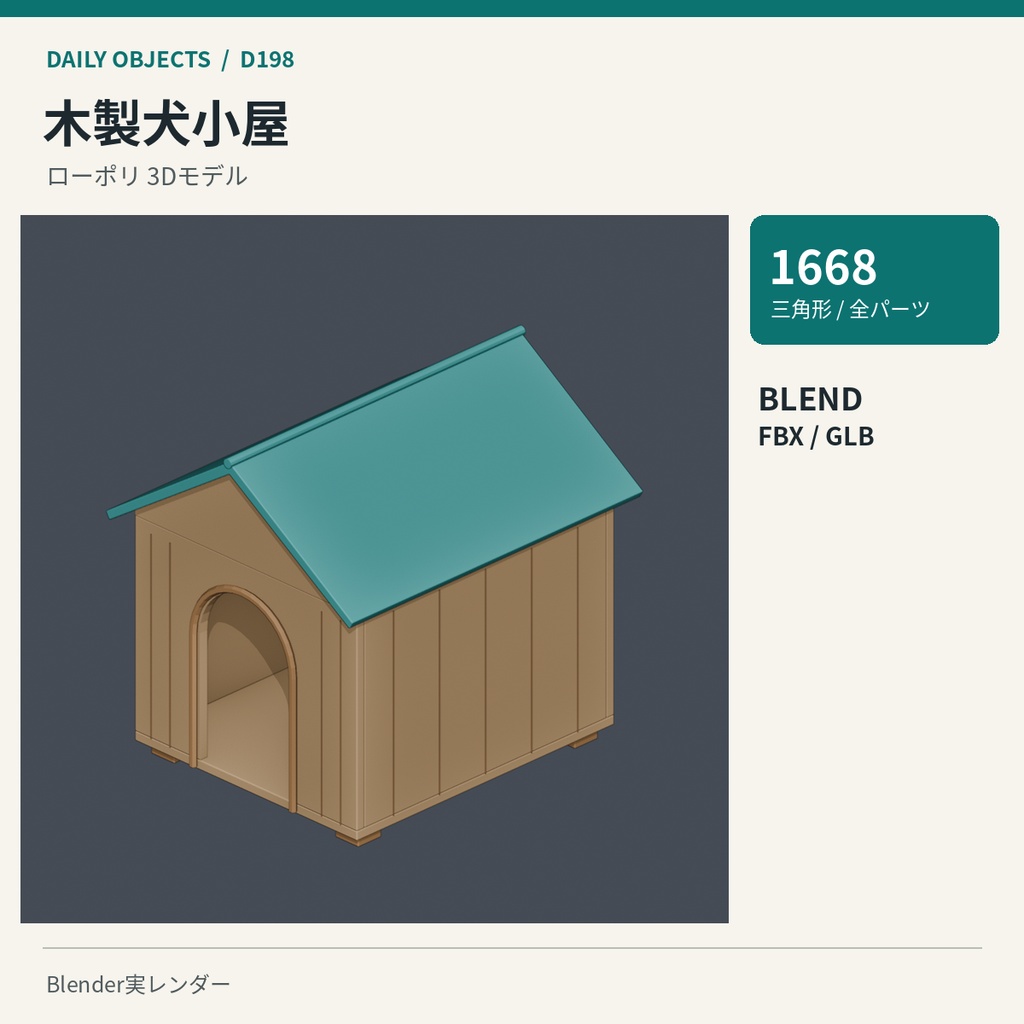 【3Dモデル素材】日用品 20|ペットキャリーほか10点|単品・10点セット