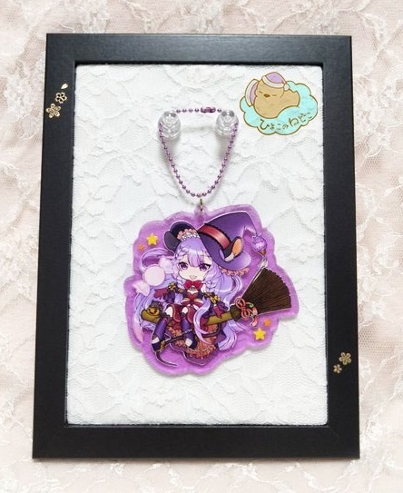 魔女っ子テッソちゃん　ハロウィンアクリルキーホルダー