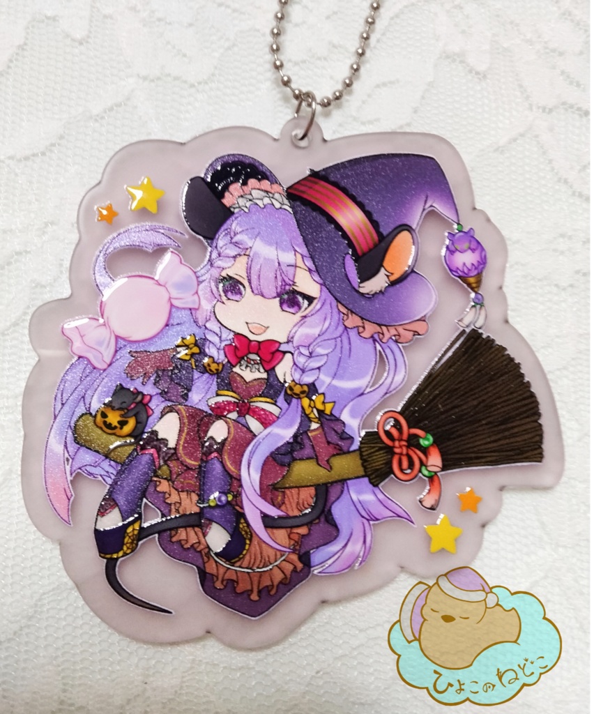 魔女っ子テッソちゃん アクリルキーホルダー(アクリル板変更版)