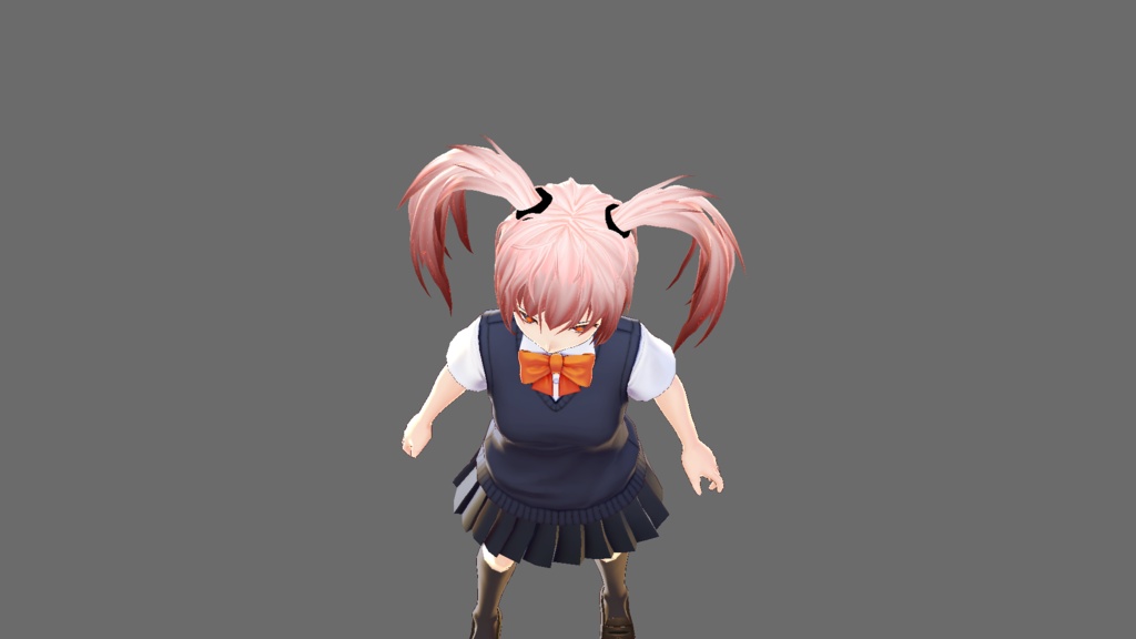 Pink Twintails Hair Preset