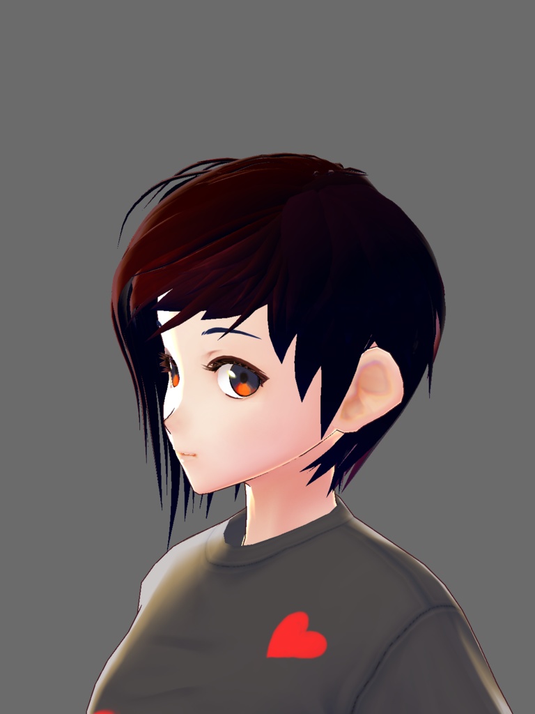 Red Asymmetrical Bob Hair Preset