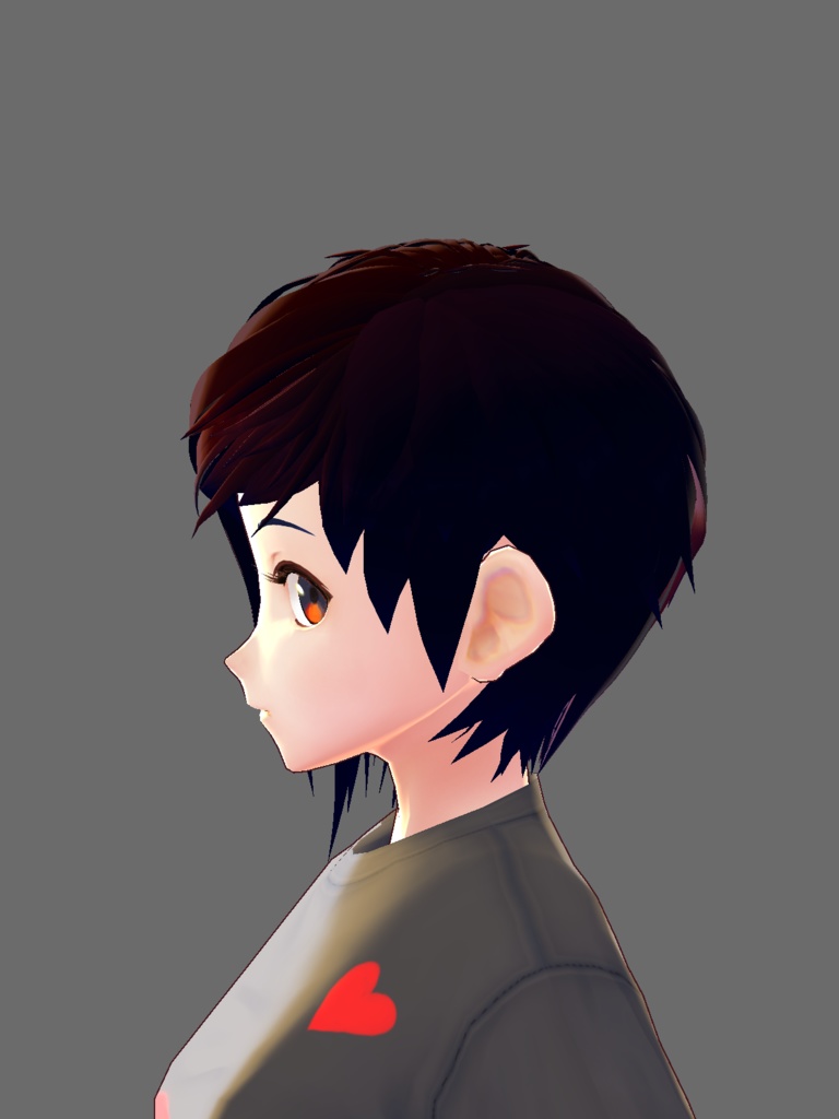 Red Asymmetrical Bob Hair Preset