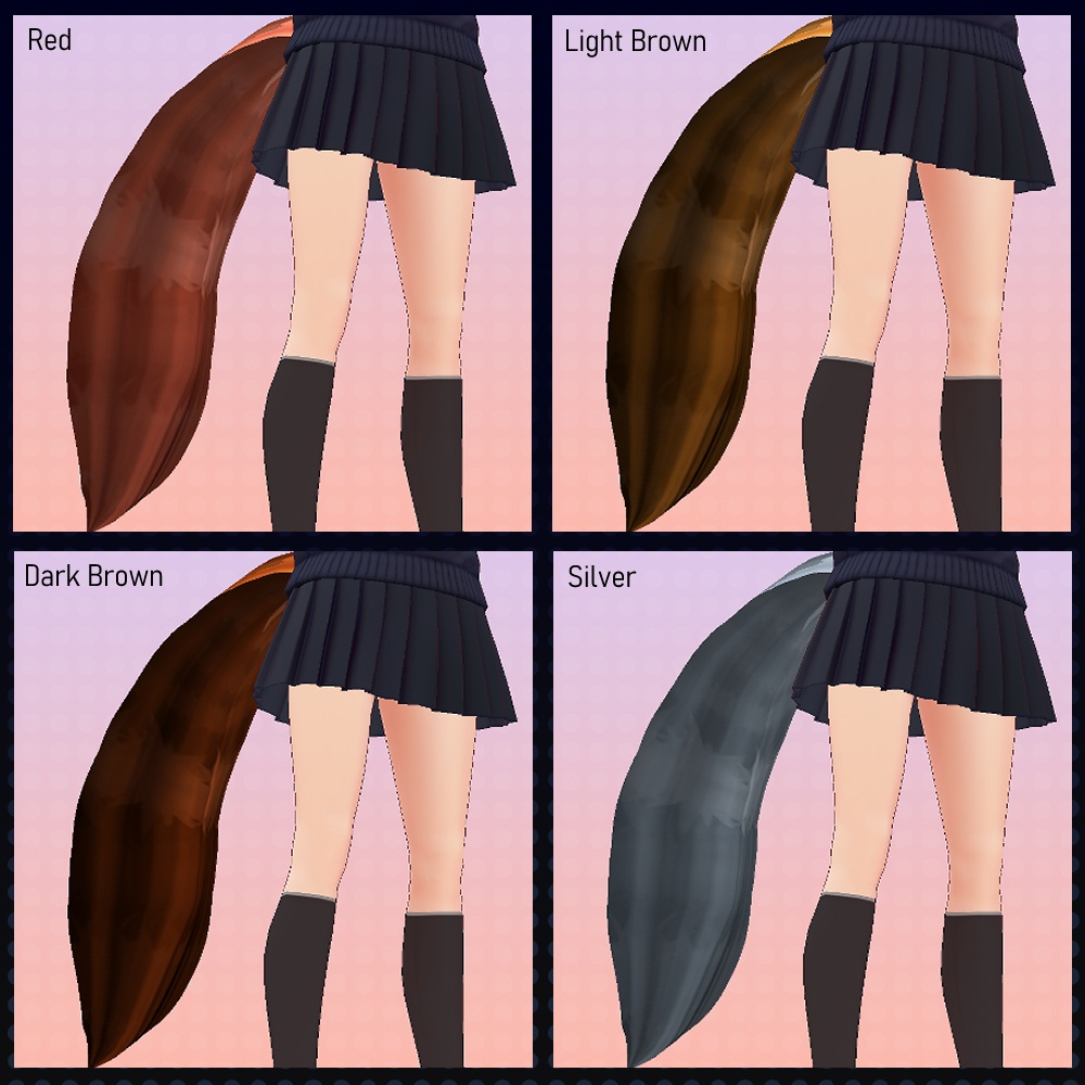 4 Piece Tail Texture + Tail Preset Set