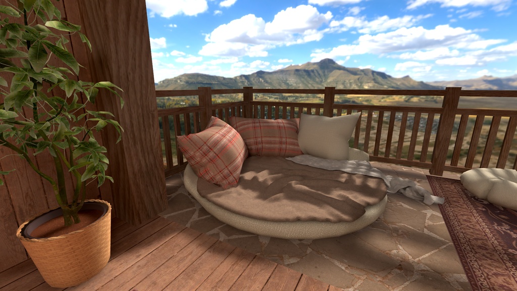 【VRC向けワールド】SLEEPY COTTAGE(クエスト/PC対応)