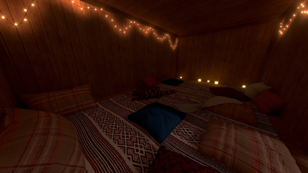 【VRC向けワールド】SLEEPY COTTAGE(クエスト/PC対応)