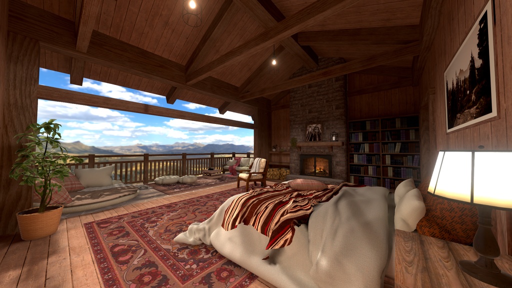 【VRC向けワールド】SLEEPY COTTAGE(クエスト/PC対応)