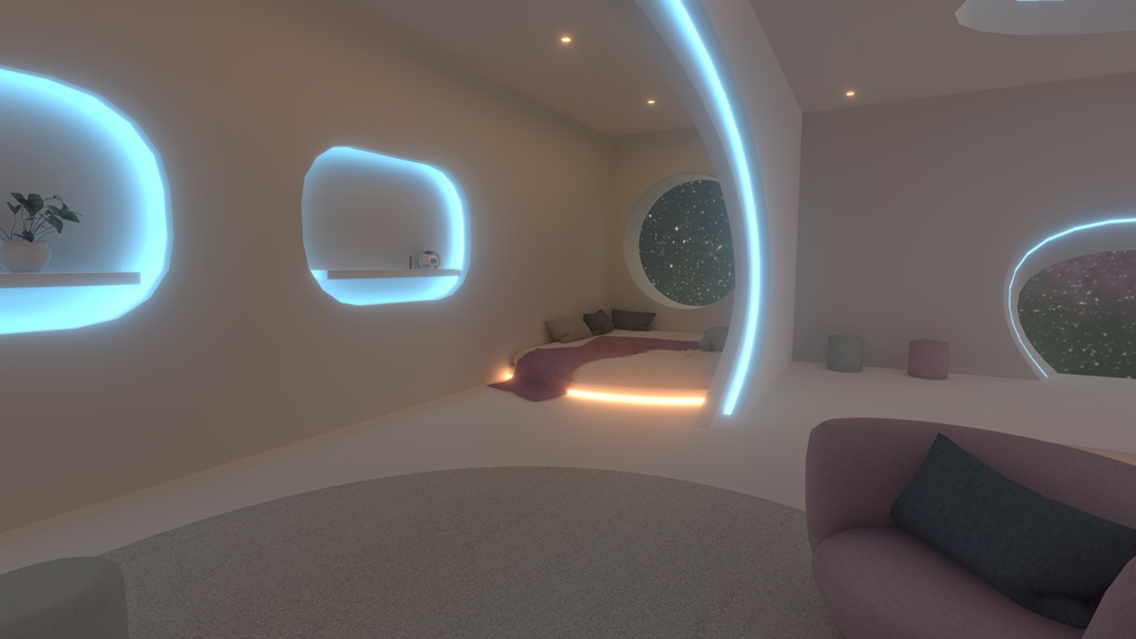 【VRC向けワールド】LumiRoom(クエスト/PC対応)