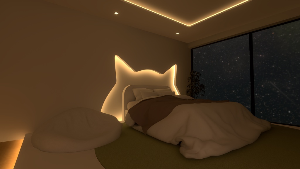 【VRC向けワールド】ごろにゃんハウス(クエスト/PC対応)