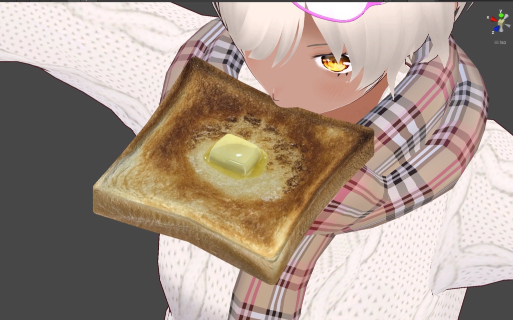 【PhysBone対応】ちこくトースト