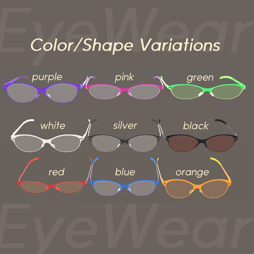 板状金属製眼鏡