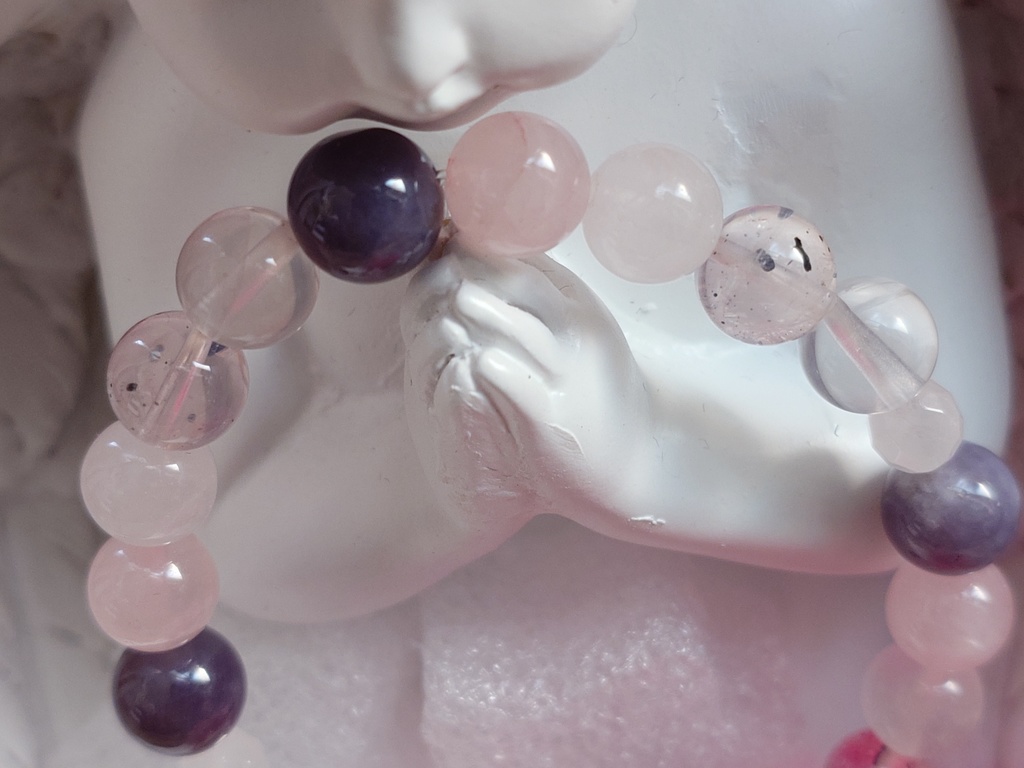 ローズクォーツ愛好家(内周約15.5cm)