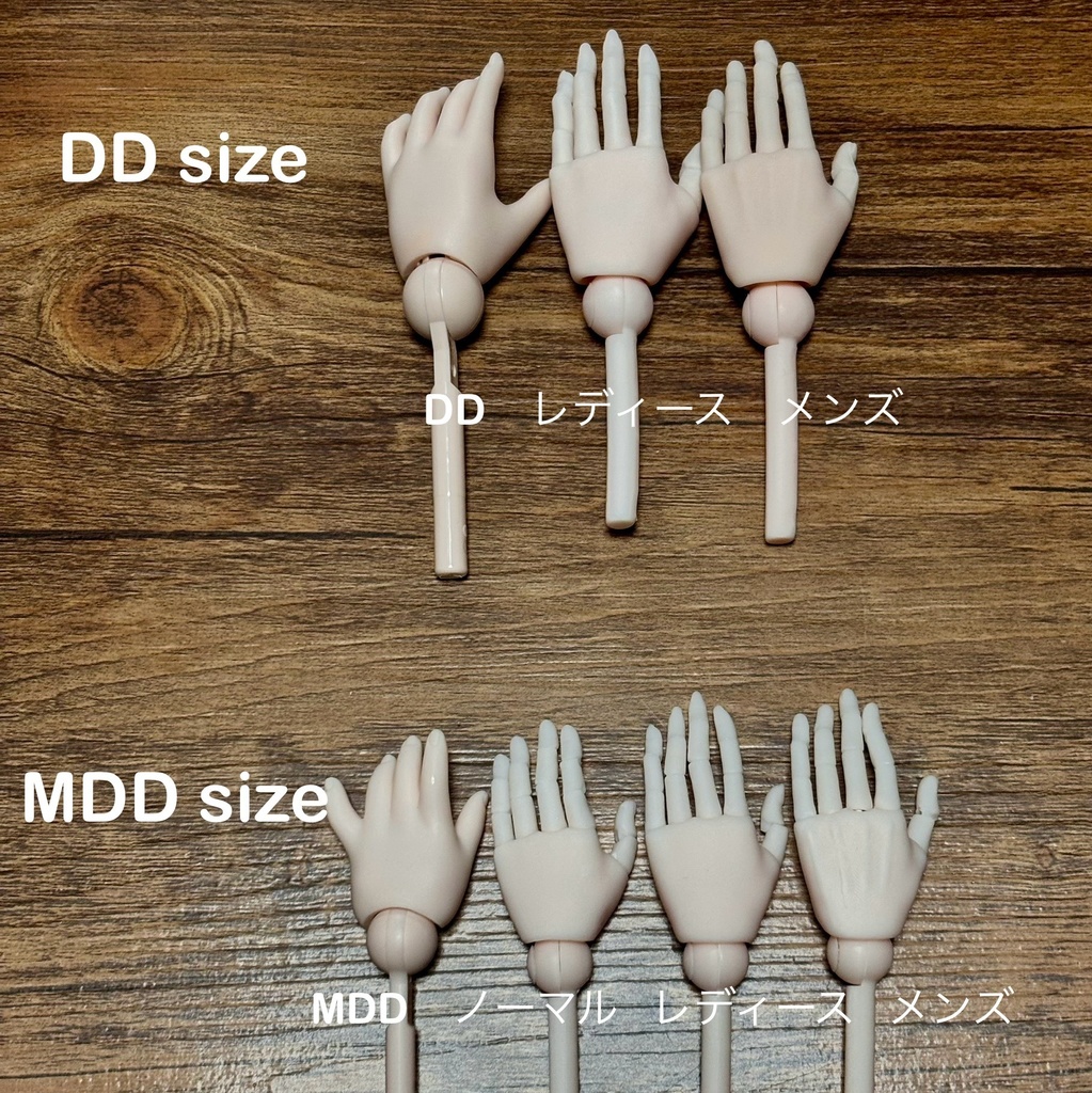 【可動ハンド】 1/3〜1/4 ドール用 メンズ血管