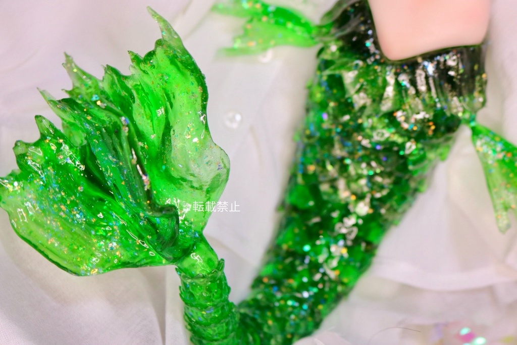 再販無し ドール用 1/4サイズ 可動 人魚ボディー セミホワイト