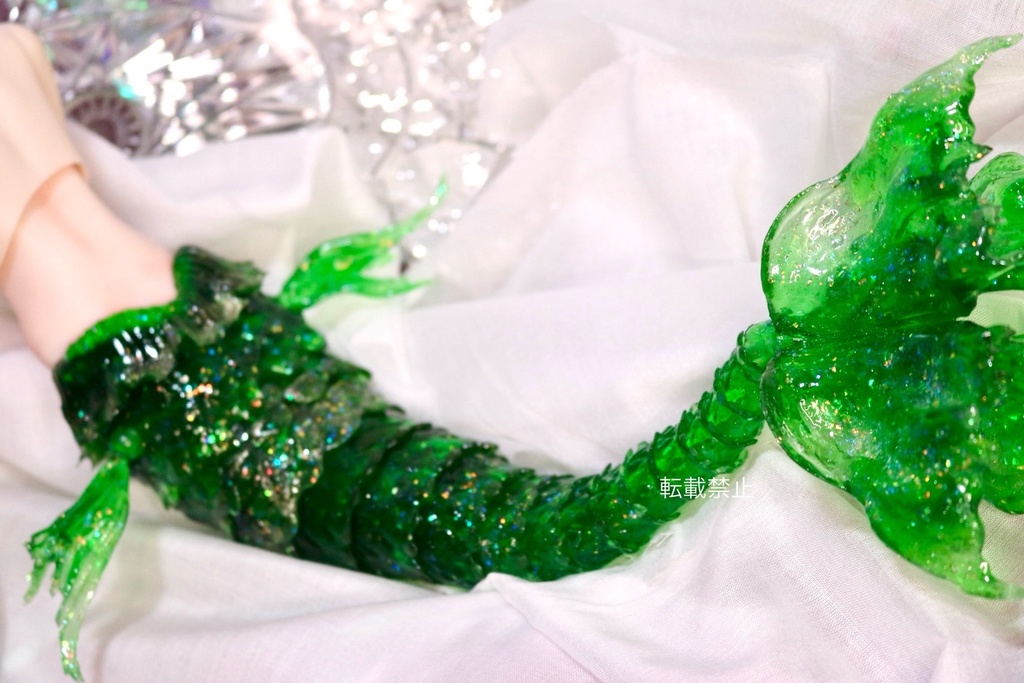 再販無し ドール用 1/4サイズ 可動 人魚ボディー セミホワイト