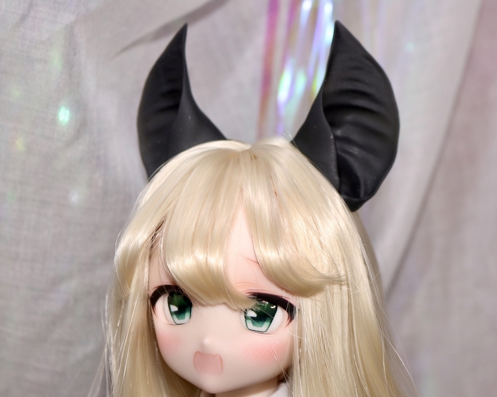 【ケモ耳シリーズ】 1/3 つけ耳 コウモリ マグネット式