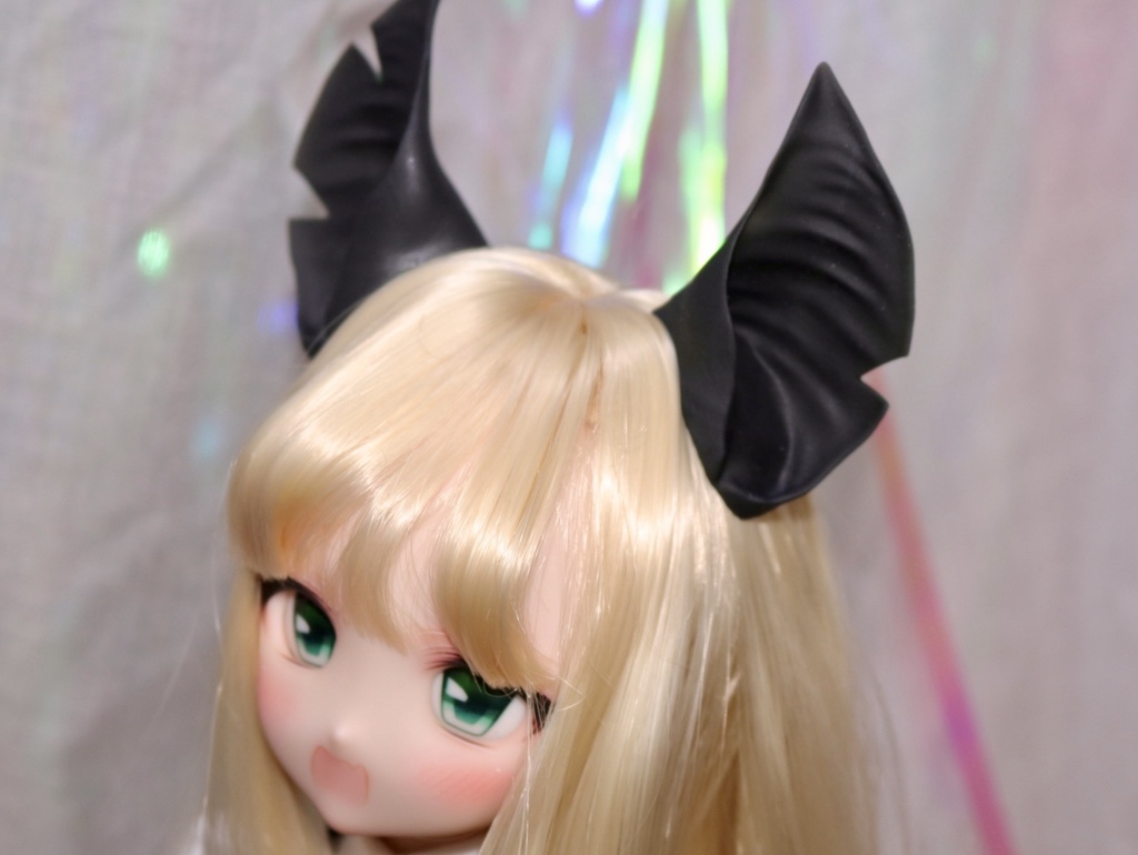 【ケモ耳シリーズ】 1/3 つけ耳 コウモリ マグネット式