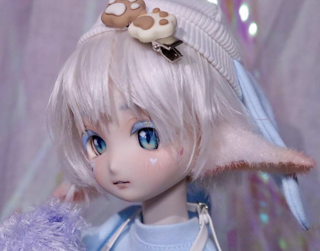 数量限定 【ケモ耳シリーズ】 1/3 DD対応 つけ耳 草食系 フロッキー加工済み