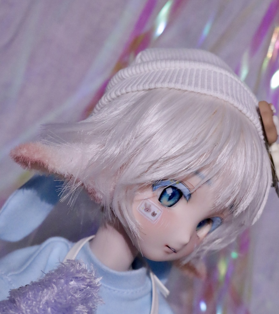 数量限定 【ケモ耳シリーズ】 1/3 DD対応 つけ耳 草食系 フロッキー加工済み