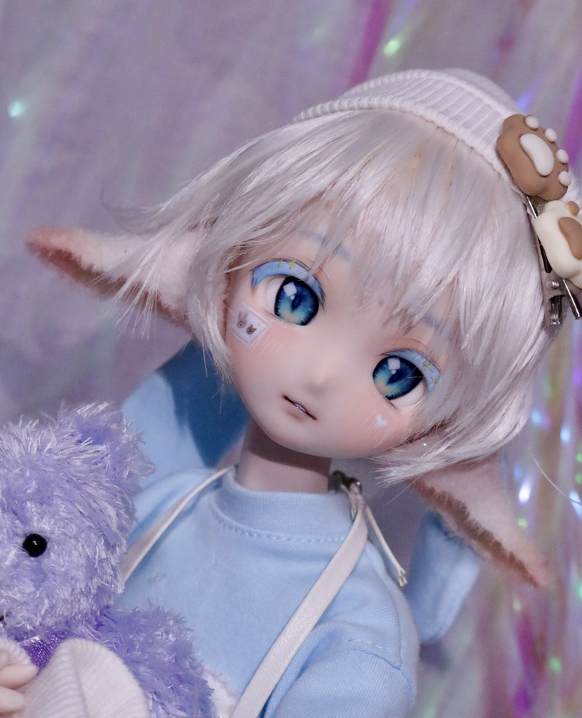 数量限定 【ケモ耳シリーズ】 1/3 DD対応 つけ耳 草食系 フロッキー加工済み