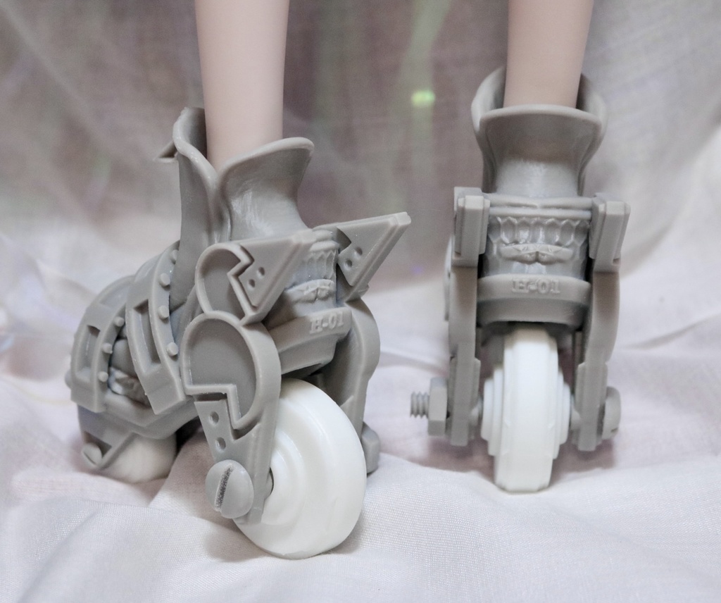 【足パーツ】 1/4 MDD対応サイズ 一体型 ローラーシューズ 「モデル H-01」