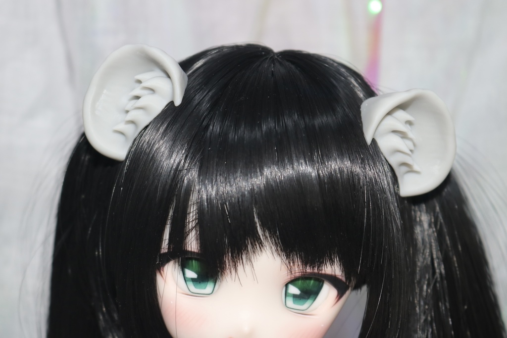 再販無し 【ケモ耳シリーズ】1/3 ハム耳 マグネット式 未塗装