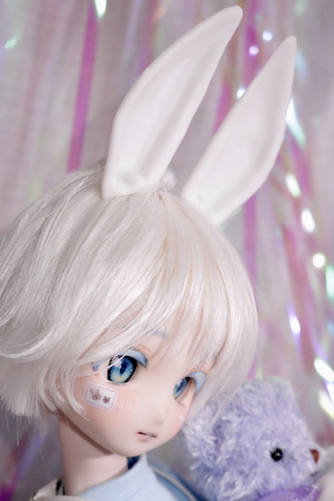 【ケモ耳シリーズ】 1/3 うさぎ 耳 マグネット式