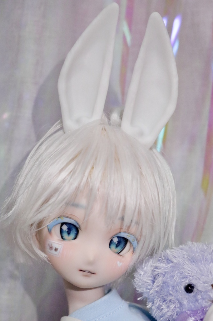 【ケモ耳シリーズ】 1/3 うさぎ 耳 マグネット式