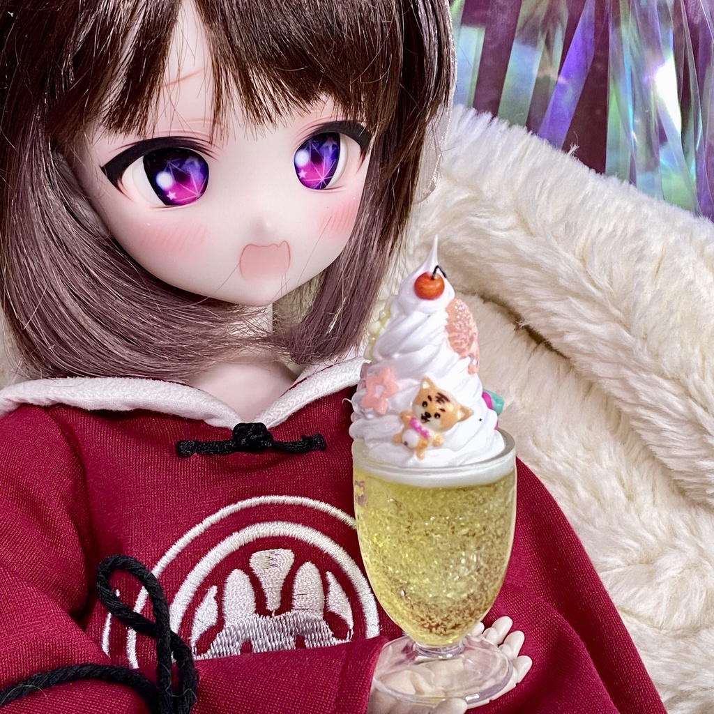 1/3〜1/4 ドールサイズ フェイクスイーツ ソーダーフロート