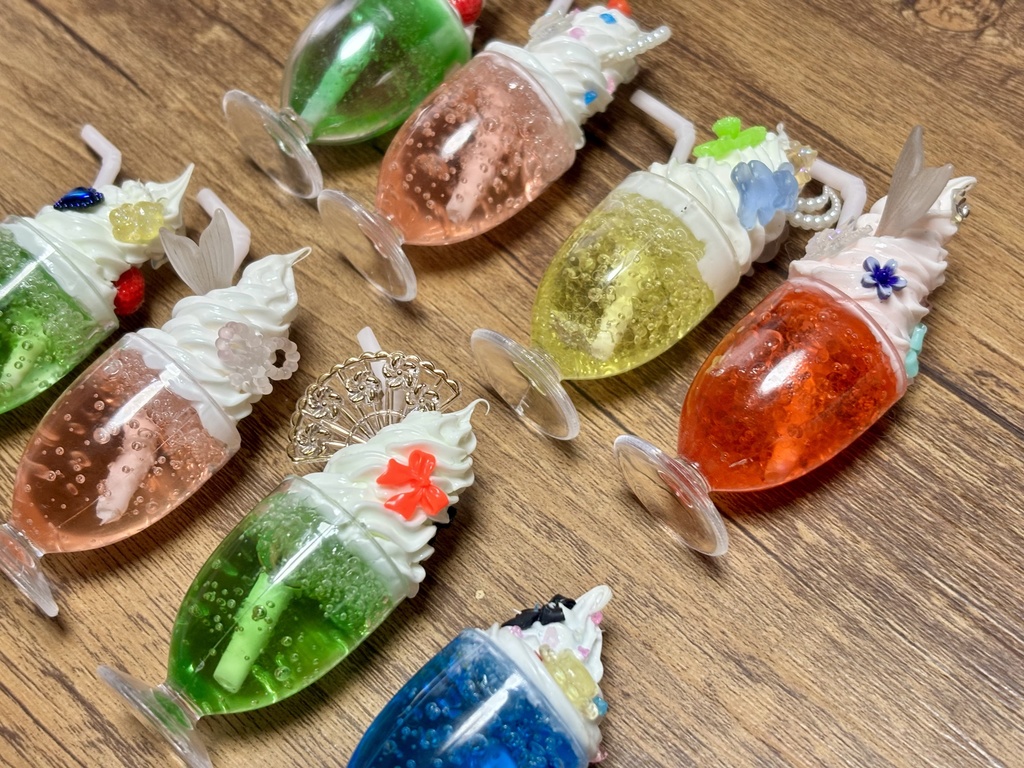 1/3〜1/4 ドールサイズ フェイクスイーツ ソーダーフロート