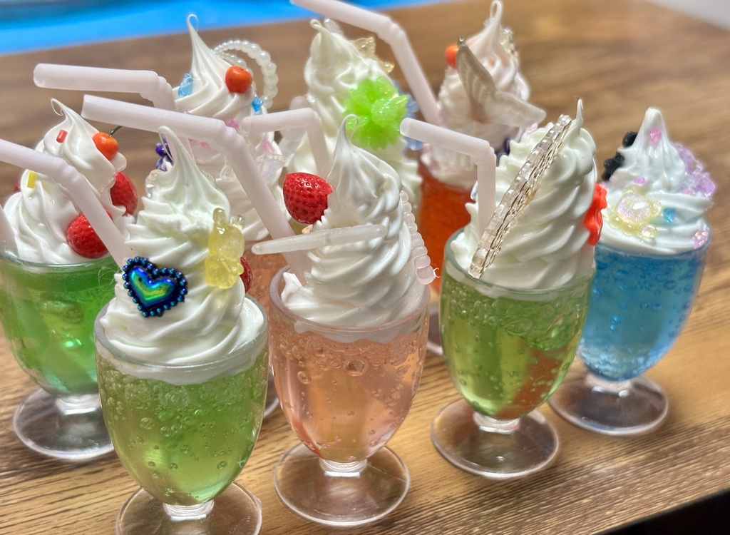 1/3〜1/4 ドールサイズ フェイクスイーツ ソーダーフロート