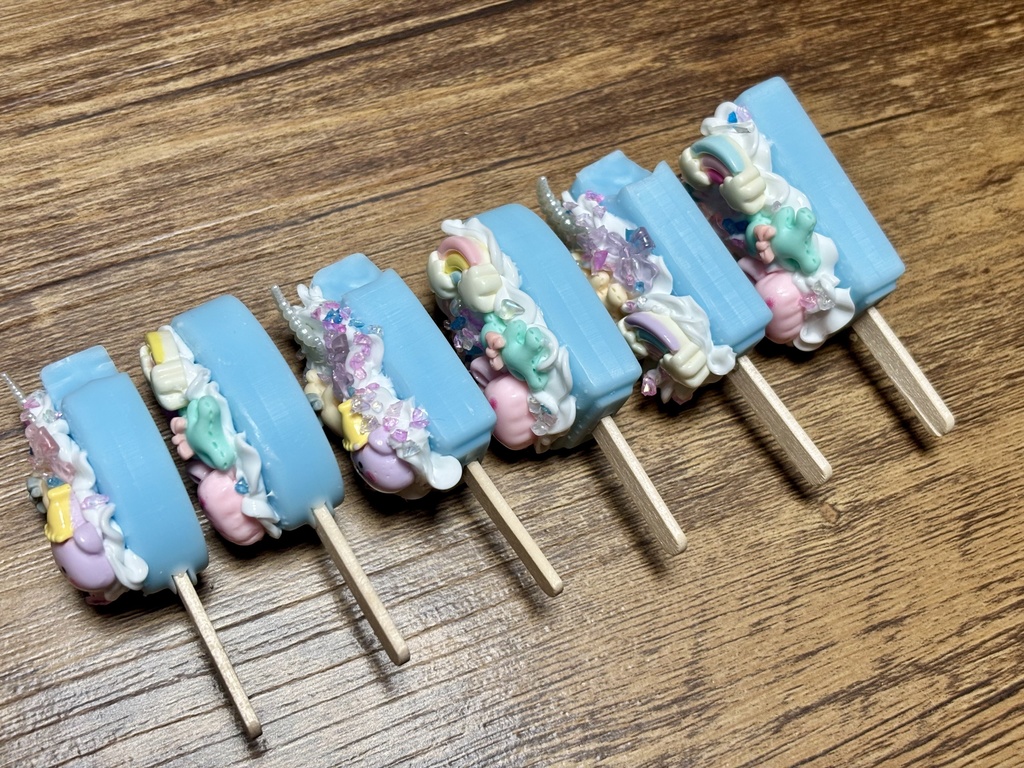 1/3〜1/4 ドールサイズ フェイクスイーツ デコ アイスキャンデー