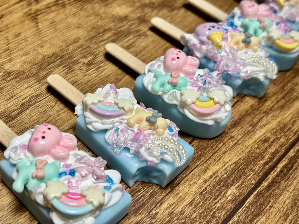 1/3〜1/4 ドールサイズ フェイクスイーツ デコ アイスキャンデー