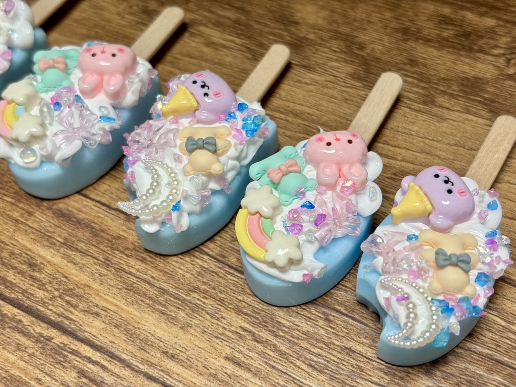 1/3〜1/4 ドールサイズ フェイクスイーツ デコ アイスキャンデー