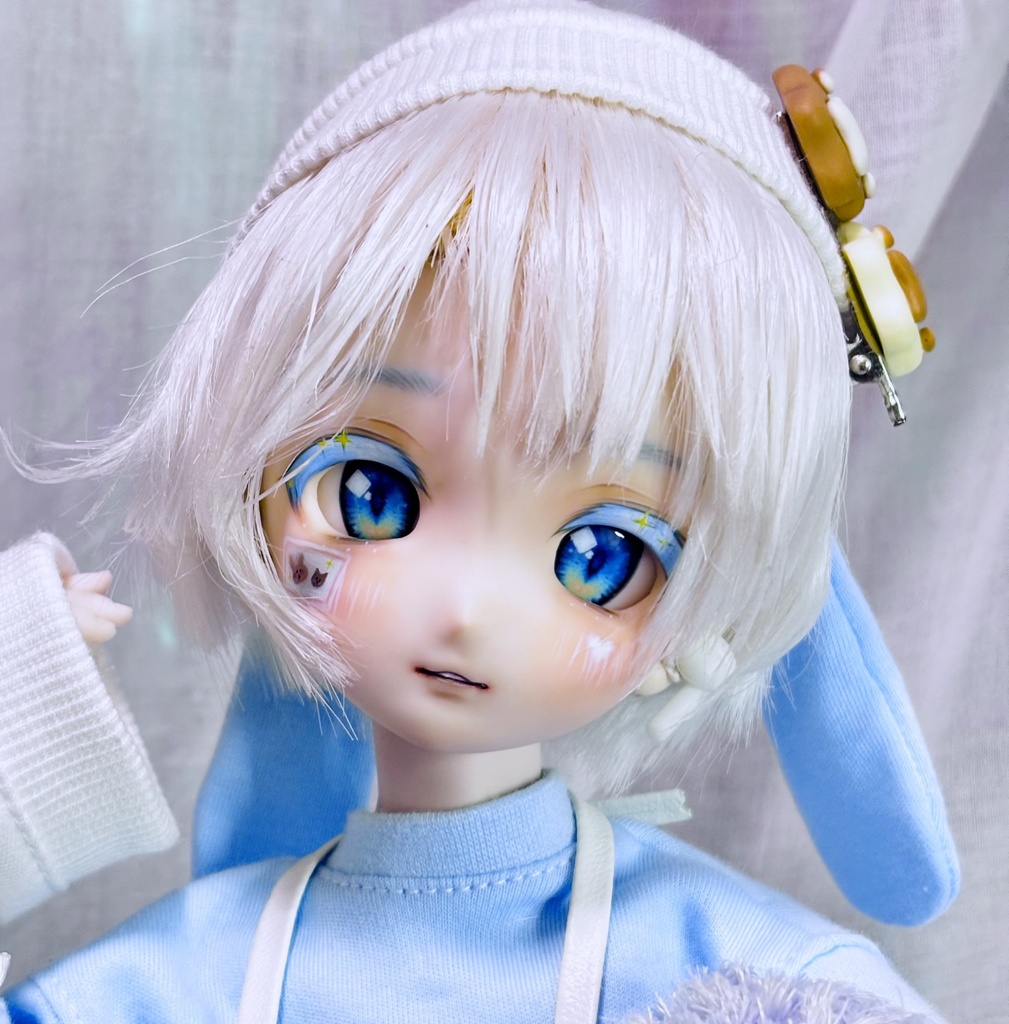 1/3-1/4 ドール用 ワイヤレス イヤホン 未塗装