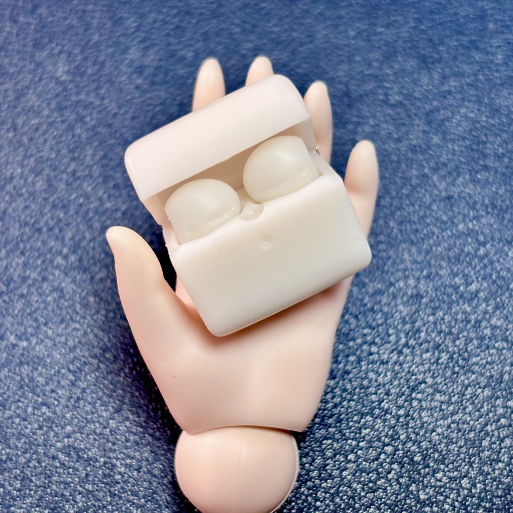 1/3-1/4 ドール用 ワイヤレス イヤホン 未塗装